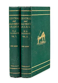 PALGRAVE, William Gifford (1826-1888). Narrative of A Year's Journey Through Central and Eastern Arabia (1862-63). London and Cambridge: Macmillan and