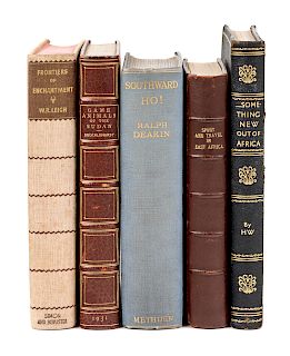 [SPORTING] -- [DUKE & DUCHESS OF WINDSOR COPIES]. A group of 5 sporting books from the library of the Duke and Duchess of Windsor, MANY PRESENTATION C
