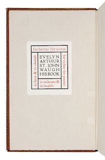 [WAUGH, Evelyn, his copy]. DOUGLAS, Norman (1868-1952). Alone. London: Chapman & Hall, Ltd., 1921.