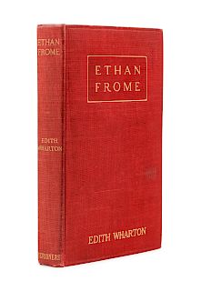 WHARTON, Edith (1862-1937). Ethan Frome. New York: Charles Scribner's Sons, 1911. FIRST EDITION, FIRST ISSUE.