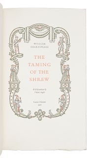 [GRABHORN PRINTING].  SHAKESPEARE, William (1564-1616). The Taming of the Shrew. San Francisco: Grabhorn-Hoyem, 1967. LIMITED EDITION. 