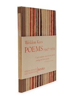 [WILSON, Adrian]. KEES, Weldon. Poems 1947-1954. San Francisco: Adrian Wilson, 1954. FIRST TRADE EDITION. 