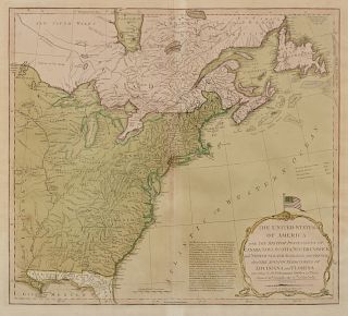 LAURIE, Robert (1755-1836) and James WHITTLE (d.1818) The United States of America with the British Possessions of Canada, Nova Scotia, New Brunswick 