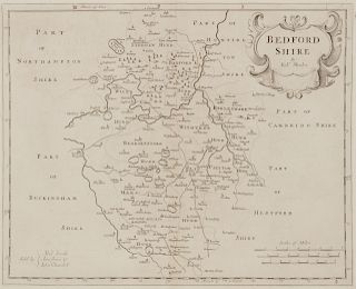 MORDEN, Robert. A group of 3 uncolored regional maps of England from Camden's Britannia, ca 1722.