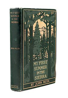 MUIR, John (1838-1914). My First Summer in the Sierra. Boston and New York: Houghton Mifflin Company, 1911. FIRST EDITION.