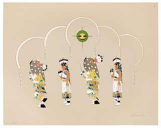 [NATIVE AMERICAN ART] -- [PUEBLO INDIANS]. Pueblo Indian Painting. Text by Jamake Highwater and Dr. Hartley Burr Alexander. Santa Fe: Bell Editions, 1