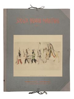 [NATIVE AMERICAN ART]. SZWEDZICKI, C., publisher. Sioux Indian Painting. Part I: Paintings Of The Sioux and Other Tribes of The Great Plains. Part II: