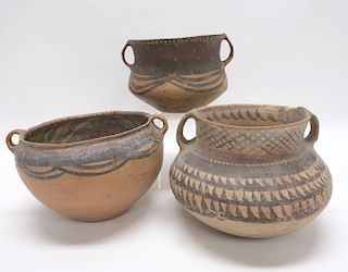 Three Chinese Neolithic Vessels