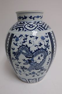 Chinese Porcelain Blue & White Jar