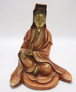 Chinese Porcelain Seated Guanyin