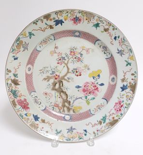 Chinese Export Famille Rose Charger, 18th C