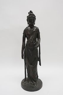 Japanese Bronze Figure of Kannon