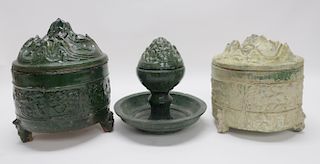 Three Han Boshan Vessels