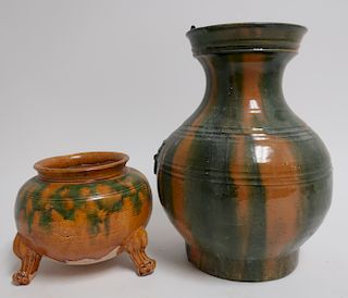 Tang Censer and Hu Form Vase