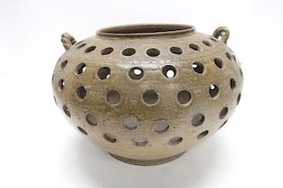 Warring States Style Chinese Pottery Incense Jar