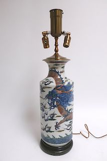 Chinese Porcelain Vase as Lamp