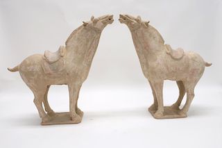 Pair of Tang Style Horses