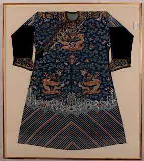 Chinese Imperial Dragon Robe, Qing 18th c.