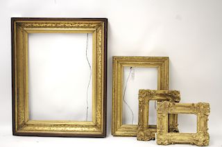 4 Victorian Giltwood & Gesso Frames