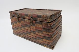 Asian Woven Rectangular Box