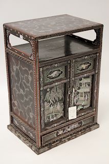 Chinese Side Cabinet w Extensive MoP, c. 1910