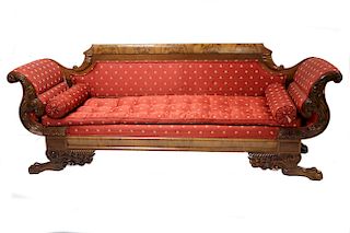 Federal Mahogany Couch, E 19th C