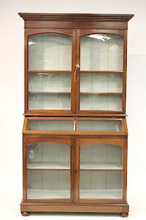 George III Oak Library Display Cabinet
