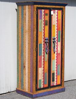 Shoestring Creations Slat Cabinet by Ralph Garrett
