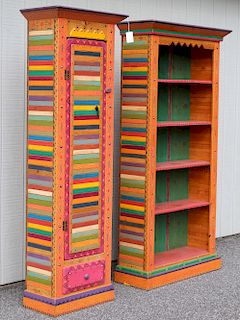 Tall Bookcase and Cabinet by David Marsh
