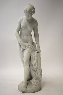 After the 18th c. Falconet, "The Bather" Marble
