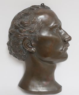 Edw Kretschman Portrait of a Man Bronze 1875