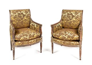 A Pair of Directoire Bergeres