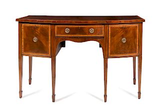 A George III Marquetry and Mahogany Sideboard
