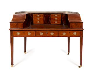 A Regency Mahogany Carlton House Desk