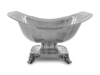 A Continental Silvered Metal Centerpiece Bowl