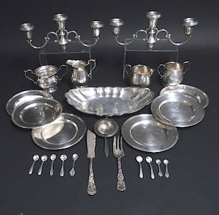 Sterling Silver: Cartier Plates Sugars Creamers