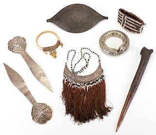 Collection of Old Tribal Ethnographic Jewelry (8)