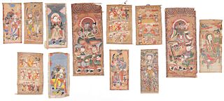Collection of 12 Taoist Paintings, Laos