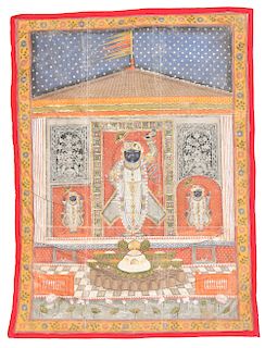 Indian Pichwai Painting on Cloth, Rajasthan