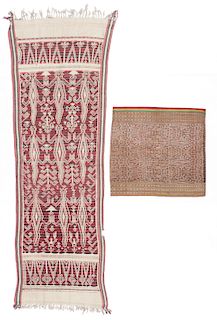 2 Antique Iban Textiles, Borneo