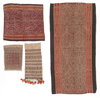 Collector's Lot of Antique Iban Textiles, Sarawak