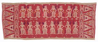 Fine Old Balinese Textile with Wayang Figures