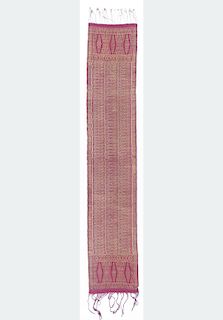 Antique Indonesian Ikat Breast Wrap with Songket