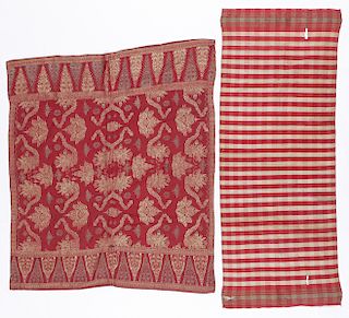 2 Antique Balinese Songket Textiles