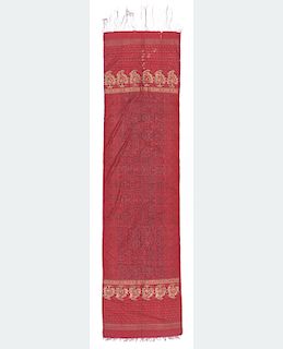 Fine Antique Silk Ikat Shoulder Cloth/Kain Limar