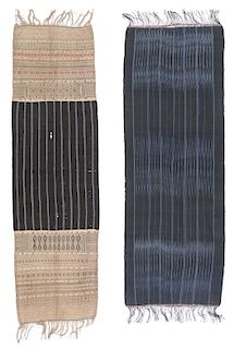 2 Fine Old Batak Textiles, Sumatra
