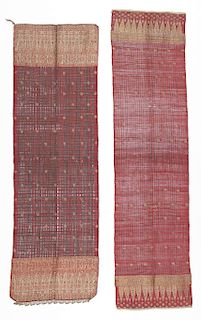 2 Ceremonial Minangkabau Songket Textiles 