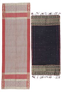 2 Fine Minangkabau Songket Textiles