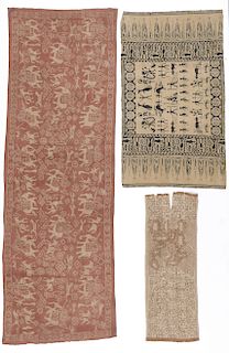 3 Antique Sacred Ritual Cloths from Sulawesi
