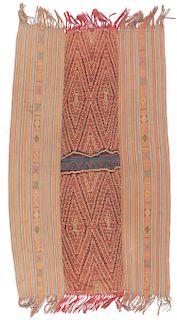 Old West Timor Ikat Embroidered Textile